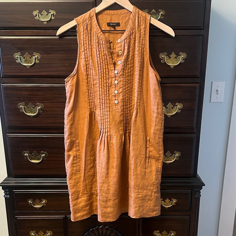 Quince Orange Mini Dress